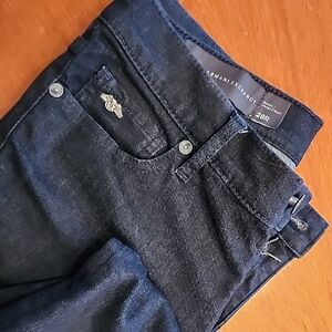 Armani Exchange Women's Dark Blue Jeans